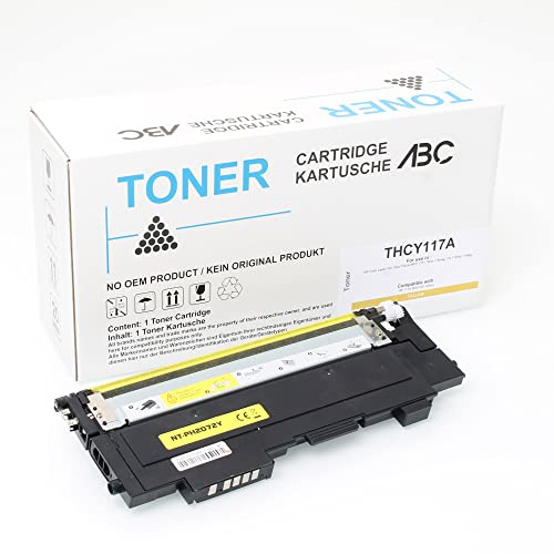 ABC Kompatibler Toner für HP 117A W2072A Gelb für HP Color Laser 150 150a 150nw MFP 178 178nw 178nwg 179 179fnw 179fwg