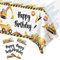 2 Stück Bagger Geburtstag Deko Tischdecke, 137 x 274cm Wasserdicht Plastik Tischdecke Kindergeburtstag für 16-20 Gäste