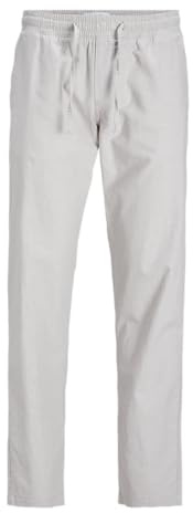 JACK&JONES JUNIOR JPSTKANE JJSUMMER LINENBLEND Jog SN Jnr, Pantaloni di Stoffa,