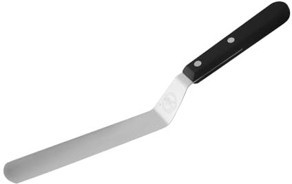 Sallys Winkelpalette aus rostfreiem Edelstahl mit Zweifach genietetem und ergonomisch geformtem Griff - Tortenzubehör zum Bestreichen und Verzieren von Torten (Kurz (15 cm))