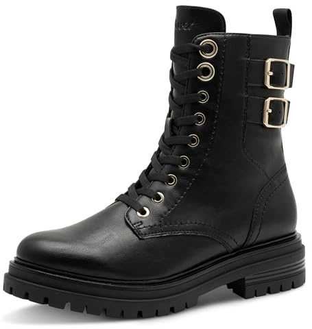 s.Oliver dam S.oliver Damen Lace Boot Flat 5-25258-45Känga