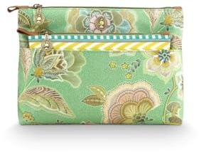 Pip Studio Caryn Kosmetiktasche Kombi Matata grün 26x7.5x18cm/22x1x13cm