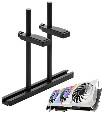 Générique GPU Holder | Anti-Sagging GPU Stand, Vertical Bracket PC Accessory Space Saving for Video Editing and Computer Installation