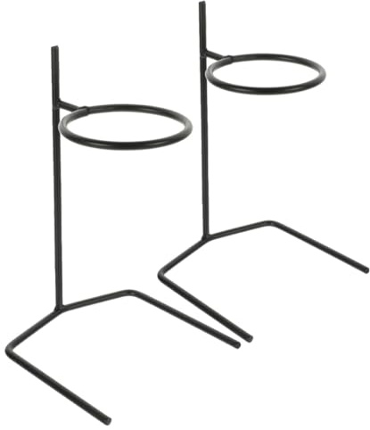 Zerodeko Supporto in Metallo per Caffettiera a Goccia 2 Pezzi, Portafiltro Compatto in Acciaio Inox Resistente, Porta Tazze Filtro per Caffè per Uso Quotidiano in Cucina