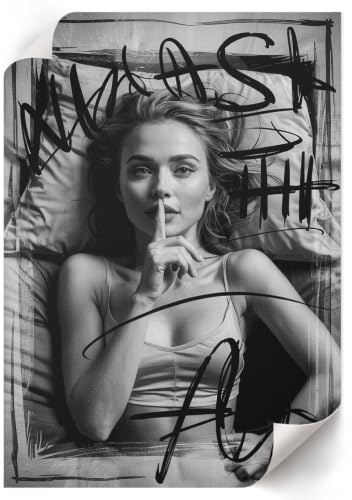 Lienzo Decorativo 59,4x84 cm| Tamaño A1 | Mujer misteriosa
