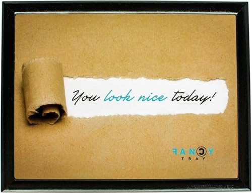 Bean bag lap tray with Cushion Food Serving Tray Laptop 43 x 33 cm- Wooden Lap Tray Cushioned Bean Bag Lap Dinner Laptop Work Desk Food TV - Gift (You Look Nice Today)