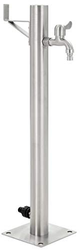 Homgoday Fontanella a Colonna in Acciaio Inossidabile Rotonda 65 cm