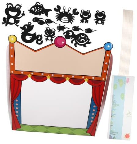 COSMEVIVI 1satz Schattenpuppenset Mit Kreativen Handwerksmaterialien Für Junge Mädchen Puppentheater Und Geschichtenerzählen Für Fantasievolles Spiel Und Wissenschaftsexploration