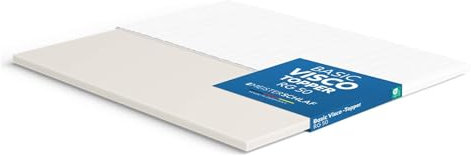 Meisterschlaf Visco Topper 200x220 cm – Weich & Wärmend – Memory Foam RG 50 – Oeko-TEX® Standard 100 – Bezug waschbar 60 °C – Matratzenauflage für Boxspringbett, Sofa & Bett – Made in Germany