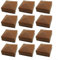 Cubiertas protectoras de plástico para postes de valla de madera que evitan la intrusión de humedad y la putrefacción, paquete de opciones de 4, 12 o 24 para una protección completa (12 piezas)
