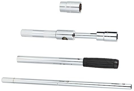 VINTORKY Clé à Écrous de Roue Acier Extensible Outil de Démontage Montage pour Pneus pour Urgences Automobiles