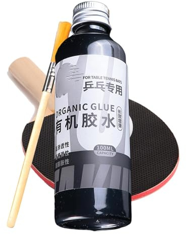 Bordtennislim - 100 ML Organisk Flytande Naturlig Polymersats | Professionell Limset För Racketgummi, Reparationskomponent För Paddel Med Hög Seghet, Snabbtorkande Elasticitet | Pålitligt B