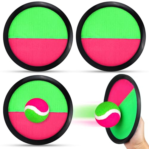 DIANLIANG Toss Catch Ball Juego de Juguetes Playa Juego de Atrapar y Pegar Juegos Jardin Niños