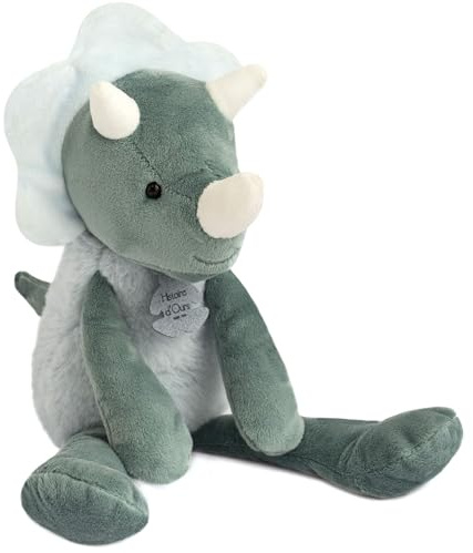 Histoire d'Ours - Peluche Dinosaure - Les Sweety Chou - Boite Cadeau - Verte Grise - 30 Cm - Idée Cadeau de Naissance et Anniversaire Fille et Garçon - HO2947