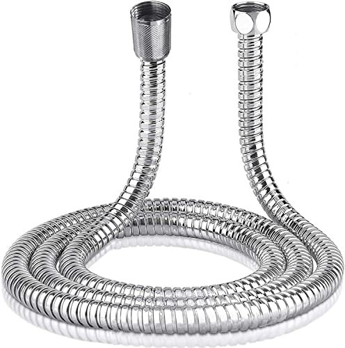2 UR DOOR Shower Hoses - Universal Standard Fitting and Flexible Anti-Kink Hose for Ease Use and Adjustment - Non-Toxic Materials and Easy DIY Replacement (3 M)