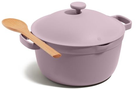 Our Place Perfect Pot - 5.2 L. Nonstick Ceramic Sauce Pan with Lid | Versatile Cookware for Stovetop and Oven | Steam, Bake, Braise, Roast | PTFE and PFOA-Free | Toxin-Free, Easy to Clean | Lavender
