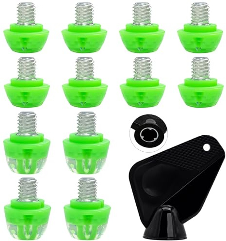 Artanchao Crampons pour Chaussure de Foot,8 x 6 mm / 4 x 9 mm,avec Clé, Hommes, TPU