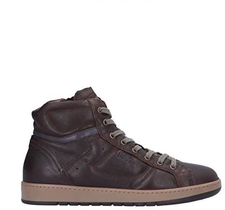 Nero Giardini I202550U Sneakers Alte Uomo in Pelle - Testa di Moro 39 EU
