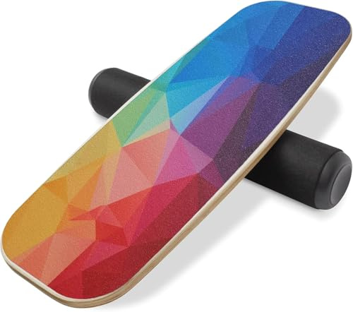 Adjustable Distance Balance Surfboard - Indoor & Outdoor Surfing Trainer, 300lbs Capacity, Non-Slip Safety (multicolour)