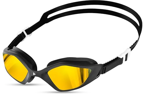 TRI-FIT Award-Winning Swimming Goggles | Advanced Anti Fog Treated Lenses | 100% UVA/UVB Protection | Custom 3D TPE gasket | TPE Nose Bridge | 180-degree field of view | Designed For Men & Women