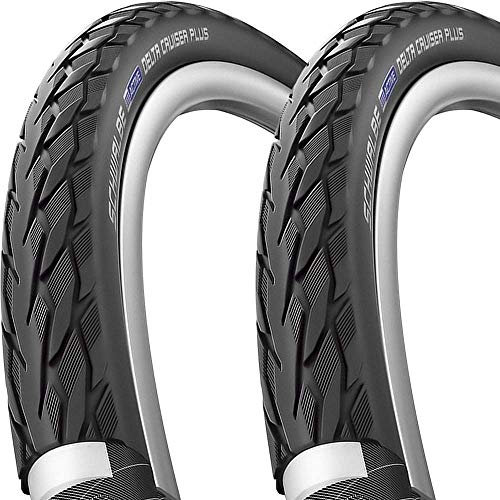 Schwalbe 2X Delta Cruiser Plus HS431 26x1 3/8 37-590 TSkin Reflex PG SBC Creme