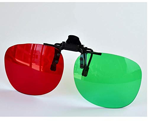 Nouvelles Lunettes Rouges et Bleues Formation Lunettes 3D brillenclip Gauche Vert Droite Rouge