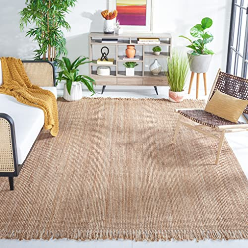 Safavieh Tapis en Fibres Naturelles Salon, Salle à Manger, Chambre à Coucher - Natural Fiber Collection, Tapis à Poil Court, Naturel, 244 x 305 cm