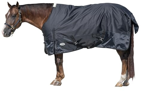 Weaver Leather Economy Turnout Horse Blanket - Waterproof Ripstop- Polyester Fiber Fill, 1200D