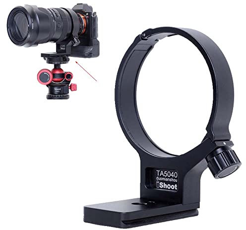 iShoot Metal Lens Collar Tripod Mount Ring Compatible with Tamron 50-400mm f/4.5-6.3 Di III VXD A067, Lens Support Holder Bracket Bottom is Arca-Swiss Fit Quick Release Plate Dovetail Groove