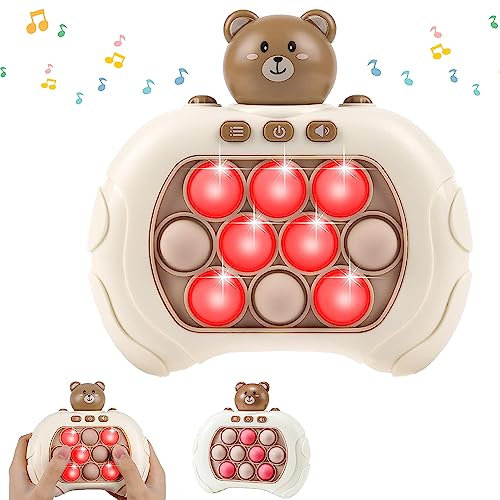 Bubble Sensory Squeeze Toy, Pop Controller Game, Fidget Toy Push Bubble, Push and Pop Bubble Sensory Fidget Toy, Elektronischer Whack Mole Spiel, für Kinder Wachsen und Konzentrationstraining