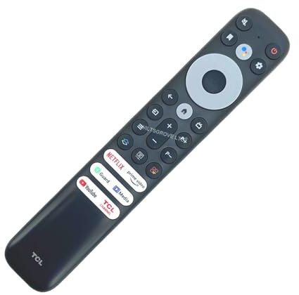 Télécommande de rechange originale pour télévision vocale TCL RC902V FUR1 compatible avec 43P631X1 50P631X1 55C731X1 55C831X1 32RS530X1 40S5203X2 55C835K 55C631X1 Smart QLED 4 K HDR