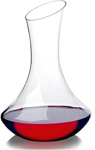 Tradineur - Decantador de vino, vidrio sodalime, modelo Celebration, dispensador, jarra, oxigenador, aireador para vino tinto o blanco, elegante, regalo original, decoración - 27,5 cm
