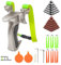 Kazaigou Zwille Steinschleuder Profi Set, Schleuder Professionelle Zwille Set für Zielübungen & Outdoor-Training, Sport Outdoor Edelstahl Slingshot mit 6 Gummibändern 400 Tonkugeln 100 Stahlkugeln
