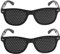 Riybyds 2 Piezas Gafas pinhole negras, Estenopeicas Unisex, Gafas de Rejilla Soportes Plegables para Reducción de Fatiga Visual, Adecuadas para Uso Diario y Actividades al Aire Libre