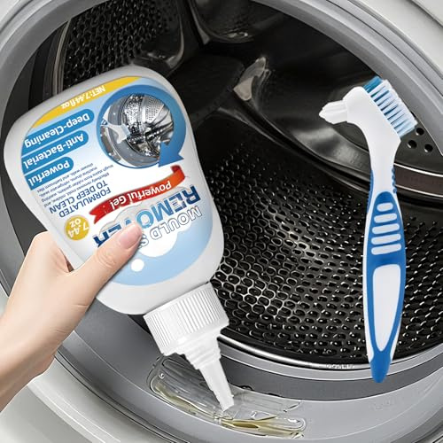 Mould Remover Gel – Washing Machine Cleaner, Mold Remover Gel for Washing Machine Seal, Bathroom, Tile, Grout – Powerful Household Mould and Mildew Remover