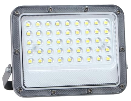LUXULA LED Außenstrahler 30W 4000K Neutralweiß 3900lm IP65 - kompakter Fluter für Garage, Garten, Einfahrt oder Terrasse - wasserdichter LED Scheinwerfer Aussenleuchte – Gehäuse Grau