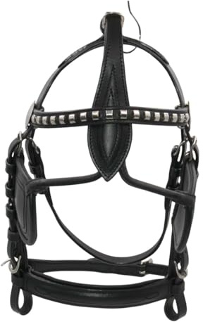 AMKA Fahrkopfstück Fahrzaum mit Scheuklappen für EIN- und Zweispännergeschirre