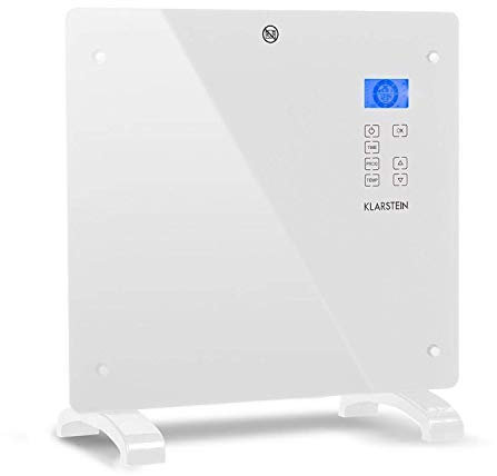 Klarstein Elektroheizung, Konvektor-Heizung, Mobile Elektroheizung Energiesparend, Schlanke, Leise Heizung Elektrisch, Standgerät Heizkörper Elektrisch mit Thermostat, 1000 W