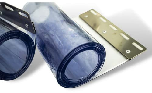 AirTech-UK PVC Strip Curtain Heavy Duty Warehouses 3mm x 300mm Wide Various Size (2.5mt long)