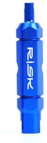 AUTOZOCO Herramienta de extracción de núcleo de Válvula de neumático, Adaptador de Extracción de Válvulas de Bicicleta, Herramienta Quitar Núcleo Válvula neumático, Apto para Presta y Schrader, Azul