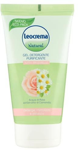 Leocrema Renande ansiktsrengöringsgel med rosenvatten och kamomillextrakt 150 ml