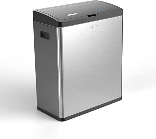 Step N' Sort The 16 Gallon Motion Sensor Dual Trash and Recycling Bin with Removable Inner Bins