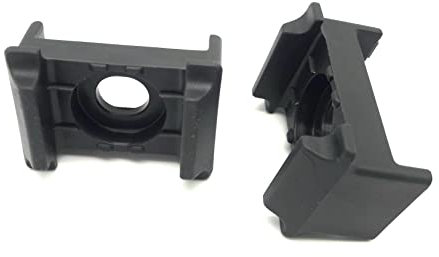 Auflage Dämpfer Pfosten Zaunpfosten Befestigung Doppelstabmattenzaun Zaun Halterung Auflagebock mit Überstand aus Kunststoff in Anthrazit 20x