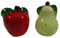 Generisch Salzstreuer & Pfefferstreuer Apfel und Birne je 7 x 5 cm Ø Küche Haushalt Deko SRBG J156