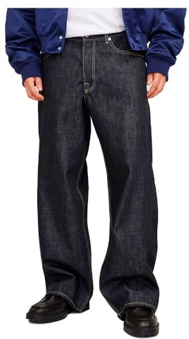 JACK & JONES Jjidave Jjclassic Selvedge Cj 368, Blue Denim, 34 W/32 L