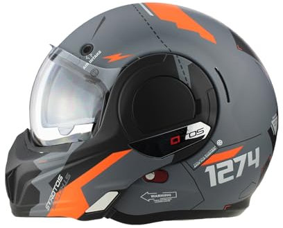 VPR F242 P/J Reverse Flip-Up Motorcycle Helmets - Double Visor Modular Jet Crash Helmet for Racing Sports Touring - Road Legal 22.06 Approved Adult Motorbike Helmets for Men Women