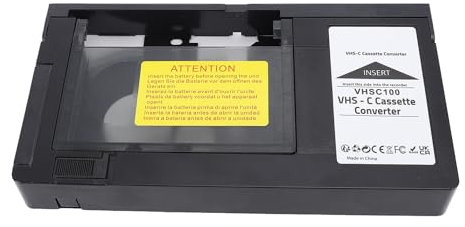 Adaptador de Cassette VHSC para Cintas VHS C y SVHS, un Control Táctil, Puente Al Pasado, Compatible con CP6BKU, CP6U, PVP1, VCA115, 4 PCS Clean Cloth