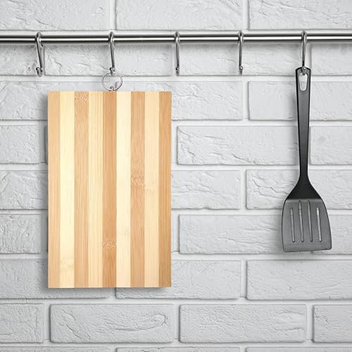 Leddy Living - Tagliere in Bambù Triplo Strato 1,7 cm | Superficie Igienica | Versatile per Pane, Carne, Verdure e Formaggi | Ecologico e Sostenibile, Legno, 18x28 CM, Bambù