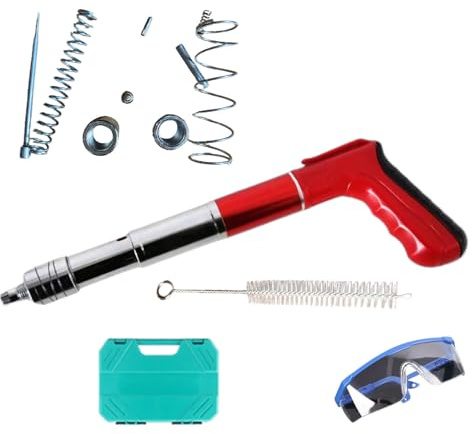 Manual Nailer - Fixing Design for Heavy Construction | Concrete Nail Kit | Compressed Air Nailer for Wall Mounting Projects for Machining L