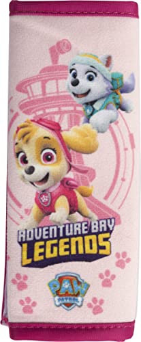 TataWay in viaggio si cresce - Paw Patrol Sicherheitsgurt Schutz | Weiches & Strapazierfähiges Material | Handwaschbar bei 30°C | Klettverschluss, Rosa, Polyester